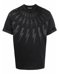 Neil Barrett Logo Print Cotton T Shirt