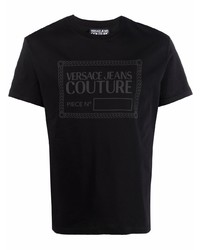 VERSACE JEANS COUTURE Logo Print Cotton T Shirt