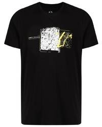 Armani Exchange Logo Print Cotton T Shirt