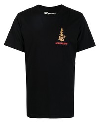 Maharishi Logo Print Cotton T Shirt