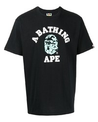 A Bathing Ape Logo Print Cotton T Shirt