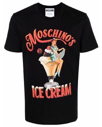 Moschino Logo Print Cotton T Shirt