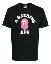 A Bathing Ape Logo Print Cotton T Shirt