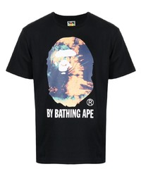 A Bathing Ape Logo Print Cotton T Shirt