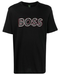 BOSS Logo Print Cotton T Shirt