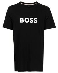 BOSS Logo Print Cotton T Shirt