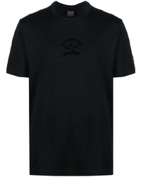 Paul & Shark Logo Print Cotton T Shirt