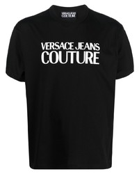 VERSACE JEANS COUTURE Logo Print Cotton T Shirt