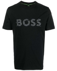 BOSS Logo Print Cotton T Shirt