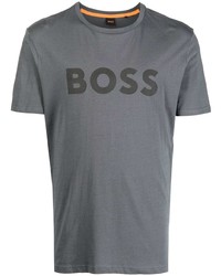 BOSS Logo Print Cotton T Shirt