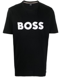 BOSS Logo Print Cotton T Shirt