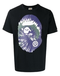 A Bathing Ape Logo Print Cotton T Shirt