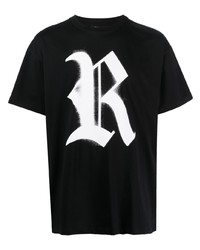 Raf Simons Logo Print Cotton T Shirt
