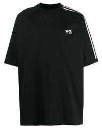 Y-3 Logo Print Cotton T Shirt
