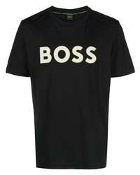 BOSS Logo Print Cotton T Shirt