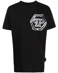 Philipp Plein Logo Print Cotton T Shirt