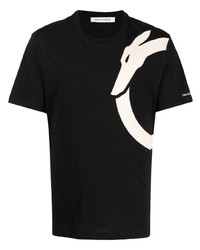 Trussardi Logo Print Cotton T Shirt