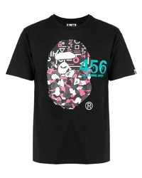 A Bathing Ape Logo Print Cotton T Shirt