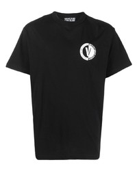 VERSACE JEANS COUTURE Logo Print Cotton T Shirt