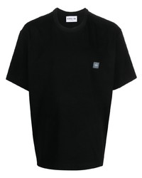 Solid Homme Logo Print Cotton T Shirt