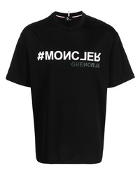 MONCLER GRENOBLE Logo Print Cotton T Shirt
