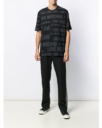 Love Moschino Logo Print Crew Neck T Shirt