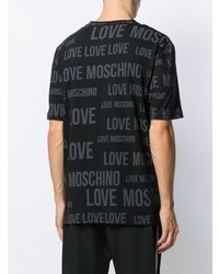Love Moschino Logo Print Crew Neck T Shirt
