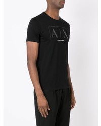 Armani Exchange Logo Print Crew Neck T Shirt