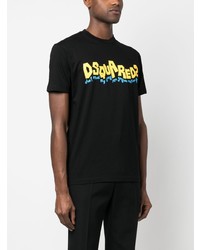 DSQUARED2 Logo Print Crew Neck T Shirt