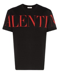 Valentino Logo Print Crew Neck T Shirt