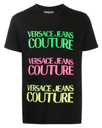 VERSACE JEANS COUTURE Logo Print Crew Neck T Shirt