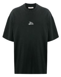 Tom Wood Logo Print Crew Neck T Shirt