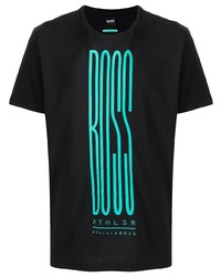 BOSS Logo Print Crew Neck T Shirt