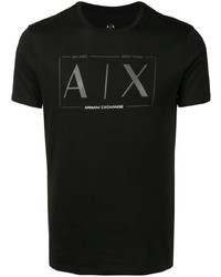 Armani Exchange Logo Print Crew Neck T Shirt