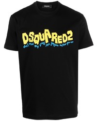 DSQUARED2 Logo Print Crew Neck T Shirt