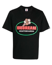 Icecream Logo Print Crew Neck T Shirt