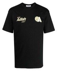 Adish Logo Print Crew Neck T Shirt