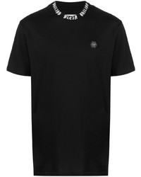 Philipp Plein Logo Print Crew Neck T Shirt