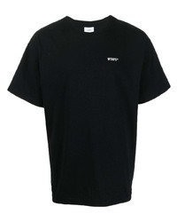 WTAPS Logo Print Crew Neck T Shirt