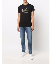 Calvin Klein Jeans Logo Print Crewneck T Shirt