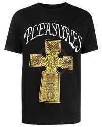 Pleasures Logo Print Detail T Shirt