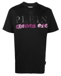 Philipp Plein Logo Print Detail T Shirt