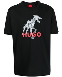 Hugo Logo Print Detail T Shirt
