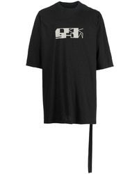 Rick Owens DRKSHDW Logo Print Detail T Shirt