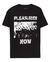 Pleasures Logo Print Detail T Shirt