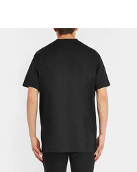 Givenchy Logo Print Distressed Cotton Jersey T Shirt