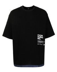 FIVE CM Logo Print Drawstring Hem T Shirt