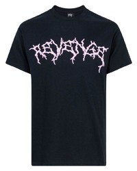 Revenge Logo Print Lightning T Shirt