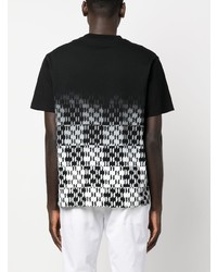 Karl Lagerfeld Logo Print Ombr Effect T Shirt