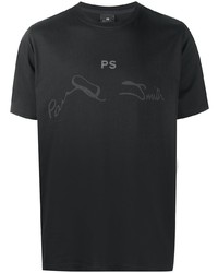 PS Paul Smith Logo Print Organic Cotton T Shirt